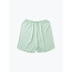 Short de pyjama d'été en rayonne pour femmes en vert L à motifs - Product Image 1