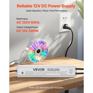 300W 12V DC LED Driver impermeabile IP67 alimentatore industriale trasformatore a bassa tensione - Product Image 2