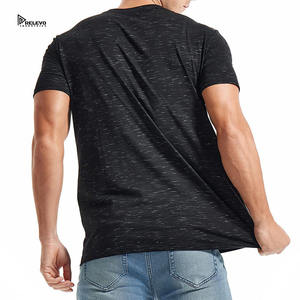 T-shirt Boxy Homme Noir Élégant en Jersey avec Logo Personnalisé, Streetwear 100% Coton Uni, Coupe Oversize, Séchage Rapide - Product Image 2