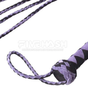<b>Leather</b> <b>Flogger</b> Durable <b>Leather</b> Build Multi Strip Design Soft Finish For Daily Comfort <b>Leather</b> <b>Flogger</b> Simple Handling - Product Image 2