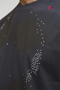 Camisetas de gimnasio sin mangas para hombre con estampado de diamantes de imitación personalizados, camiseta sin mangas de corte ajustado, 100% poliéster, camiseta ligera para correr para hombre - Product Image 4