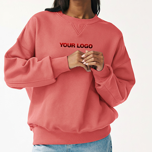 OEM/ODM Custom Made 100% Cotton Fleece Oversized Baggy Women's Hooded <b>Sweatshirt</b> O-Neck Hip Hop Style Streetwear Winter Hoodies - Product Image 1