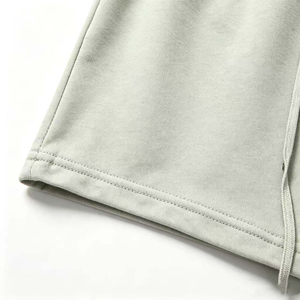 Short de bain pour homme noir uni, séchage rapide, taille à cordon de serrage, décontracté, longueur courte, taille mi-haute, en polyester tissé - Product Image 3