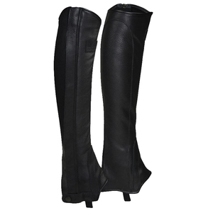 Men's English High Quality Horse <b>Riding</b> Half <b>Chaps</b> Custom Logo Extra Leather Protection Equestrian Sets - Product Image 3