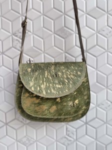Bolso de Mano de Cuero Metálico de Alta Calidad para Mujer, Bolso Bandolera Estilo Bohemio, Cuero Auténtico, Vintage, Hecho a Mano, con Correa de Hombro - Product Image 1