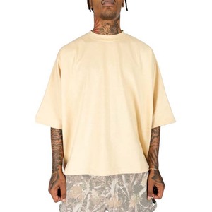 Camiseta de Hombre de Algodón de Manga Corta, Cuello Redondo, Color Sólido, Talla Grande, Estilo Casual, Corte Regular - Product Image 6