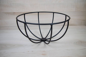 Hanging Wire Flower <b>Basket</b> Wrought Iron Modern Design Outdoor Window Decor <b>Plants</b> Flowers Pot Garden Home Yard Made in India - Product Image 2