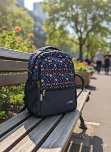 Kyatchi 18 Inch Casual Water Resistant Dot Pattern <b>Laptop</b> <b>Backpack</b> Zipper Hasp Closure 36-59L Capacity Compatible 17 Inch - Product Image 2