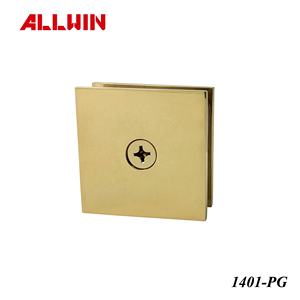 Solid Brass One-Hole Wall Mount Shower Door Glass Clip Inches and Metrics Category Clamps - Product Image 3