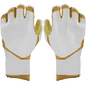 Gants de frappe en cuir blanc et or, rembourrés, à enfiler, unisexe, pour adulte, entraînement, main gauche, XL, XXL, durables, respirants - Product Image 1