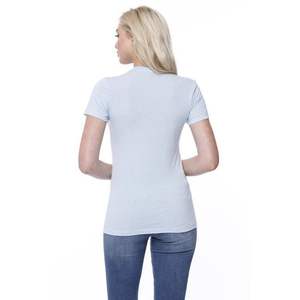 T-shirt en coton à col rond pour femme, taille XS, T-shirt noir - Product Image 2