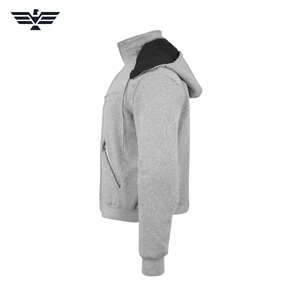 Chaqueta con Capucha para Motocicleta, Forrada Completamente con Fibra de Kevlar y Aramida, con Protección CE, Chaqueta de Seguridad Protectora para Motociclistas, OEM - Product Image 4