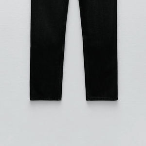 Nouveau prix abordable : Jeans rigides taille haute pour femmes grandes tailles, prix de gros, longueur cheville, avec service OEM - Product Image 4