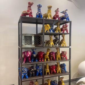 Par de Camellos Tallados a Mano Antiguos con Tela Pappit, Artesanía Especial para Decoraciones de Boda y Regalos - Product Image 6