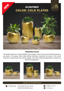 Grand pot de fleurs Morella en céramique GRC Art-home, moderne, écologique, durable, pour la maison, le jardin, la terrasse, l'hôtel, mini-pots de fleurs - Product Image 6