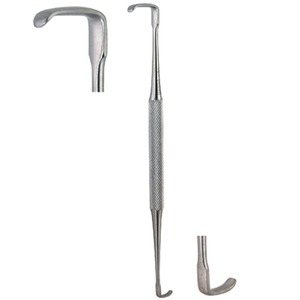 Retractor Ragnell de Acero Inoxidable de Alta Calidad, Doble Extremo, Delicado, en Ángulo Recto, 15.5cm, Instrumentos Quirúrgicos - Product Image 1