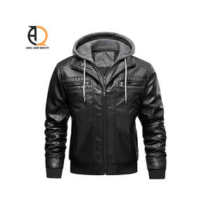 Veste en cuir style motard |   Veste en cuir véritable classique et tendance - Product Image 3