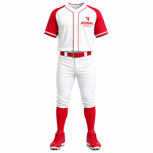 Uniforme de Béisbol de Poliéster 100% de Alta Calidad con Nuevo Diseño, Nombre del Equipo Personalizado, Unisex, Transpirable, Venta al Por Mayor, En Stock - Product Image 1