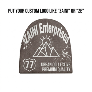 Premium 320 GSM Acrylic Knit <b>Men</b> Beanie Cap Dark Gray Custom Screen Print Puff Print DTF Embroidery Woven Patch Logo <b>Winter</b> <b>Hat</b> - Product Image 1
