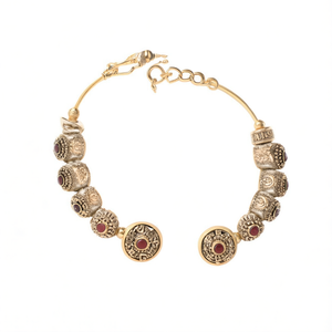Fine <b>Bangles</b> <b>Set</b>-Traditional Pota Stone Openable Design - Product Image 2