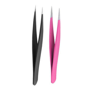 Pinzas para Extensión de Pestañas Creative Surgical 2026, Personalizadas, Antiestáticas, Curvas, de Acero Inoxidable, Punta Serrada, Diseño Duradero para - Product Image 2