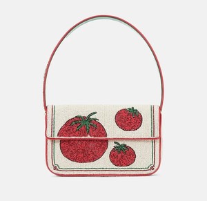 Red <b>Seed</b> Beaded <b>Storage</b> Bag Women Shoulder Bag Abstract Beaded Handbag Fashion Purse Evening Tote Designer Crossbody Gift Bag - Product Image 5