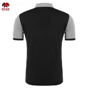 Chemises polo personnalisées anti-rides à impression numérique pour hommes avec logo personnalisé, manches courtes et poche - Product Image 3