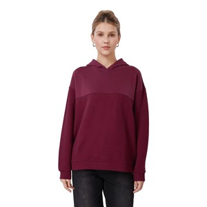 Sweat-shirt à capuche jaune pour femme, couleur unie, décontracté, manches longues, en coton tricoté respirant, avec poches, pour l'automne - Product Image 3
