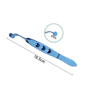 1 unidad Pinza de masaje de acero inoxidable/titanio para glándulas de Meibomio y párpados, herramienta oftálmica, 6 tipos opcionales - Product Image 1
