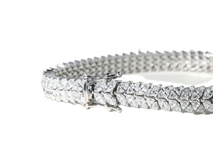 Wonderful DEF Color VS VVS Clarity 10K 14K 18K Solid Gold IGI Certificate Marquise Lab Grown Diamond Tennis Double Row <b>Bracelet</b> - Product Image 4