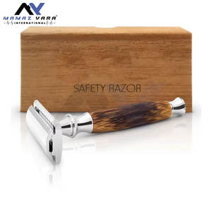 Rasoir de sécurité à double lame le plus vendu, manche en bois, rasoir de rasage de qualité supérieure, rasage lisse et précis, design classique, rasoirs de sécurité - Product Image 4