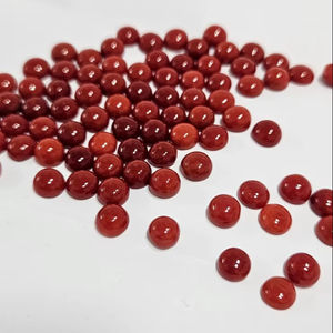 Coral rouge naturel italien, forme ronde, qualité AAA, pierre précieuse de haute qualité, pierre précieuse en vrac pour la création de bijoux pour elle - Product Image 1