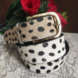 เข็มขัดหนังสัตว์ขนสัตว์เข็มขัดหนังแท้ปรับได้ทันสมัยเข็มขัดคุณภาพสูง - Product Image 2