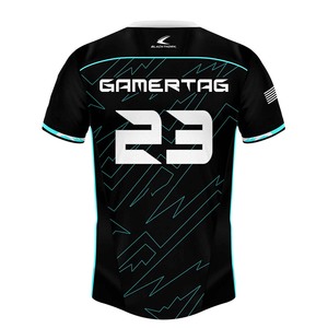 Camiseta Deportiva Personalizada al por Mayor para Hombre, Cuello en V, Sublimación, Secado Rápido, Poliéster, para Videojuegos - Product Image 2