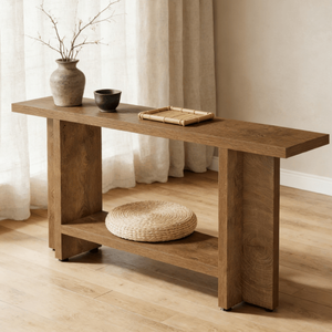 Consolle Lunga Moderna di Lusso in Legno Massello per Ingresso, Appartamento, Hotel o Soggiorno - Arredamento Contemporaneo per la Casa - Product Image 4