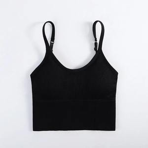 Sujetadores deportivos sin costuras para mujer, bralette acolchado con efecto push-up, top elástico tipo brassiere para fitness y gimnasio, ropa interior deportiva. - Product Image 4