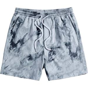 Pantalones cortos negros con efecto tie-dye para hombre, cómodos para el gimnasio, la playa y el hogar - Product Image 5