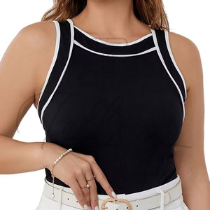 Camiseta sin Mangas Personalizada para Mujer Talla Grande, Último Modelo 2026, Nueva Llegada, Camiseta sin Mangas para Mujer en Venta en Línea - Product Image 2