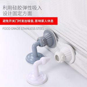No Drill Door <b>Stopper</b> With Strong Suction For Bathroom Toilet Door Protection Anti Collision Wall Floor Mounting - Product Image 4