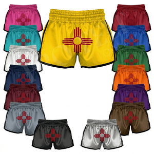 Shorts de Muay Thai tendance et à la mode, faible MOQ, pour la lutte, le combat, l'entraînement MMA, le kickboxing, les arts martiaux, respirants, taille personnalisée - Product Image 1