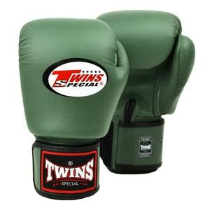 Gants de boxe verts pour jumeaux, gants de boxe professionnels sur mesure, équipement de combat, qualité supérieure, cuir véritable, pour le punching professionnel - Product Image 1