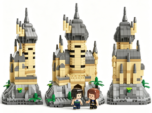 Jeux de construction Château magique Mini briques Jeux éducatifs pour enfants - Product Image 4