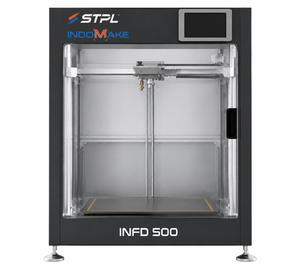 STPL INDOMAKE INFD 500 3D Printer 500X500X500mm Build Volume Heated Bed PLA Filament <b>USB</b> Connectivity Prototyping - Product Image 3