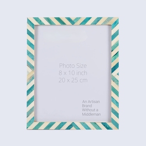 Cadre photo de luxe en os incrusté, design artisanal - Product Image 1