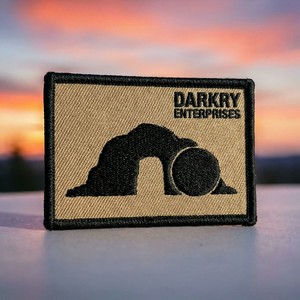 Patch brodé personnalisé rectangulaire Aigle de proie vert olive discret, thermocollant, style outdoor, pour équipement - Product Image 4