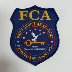 Boutique Woven Patches with Flower & Alphabet Designs Eco-Friendly Wholesale Bulk Orders at Cheap Price Made in Pakistan - Product Image 4