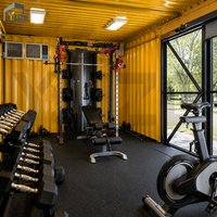 20FT Shipping Container Gym Modular Fitness Studio Customized Home Gym Pod Portable Workout Room for Garden Backyard