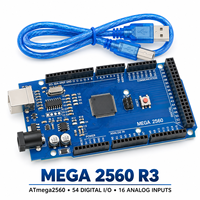 Carte de développement améliorée MEGA2560 R3 avec câble de données USB, 54 ports numériques et 16 entrées analogiques pour la robotique