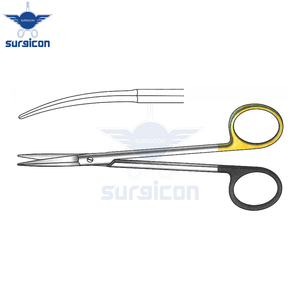 Ciseaux chirurgicaux Peck-Joseph 14 cm / 5-1/2 pouces à lame courbée et arrondie, dentelés, Super Cut TC, en acier inoxydable de qualité supérieure - Product Image 5