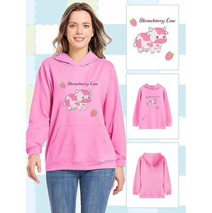 Sweat-shirt à capuche en polaire confortable pour l'hiver, uni, personnalisable, finition lisse, coupe classique, décontracté, respirant, séchage rapide, avec poche - Product Image 6